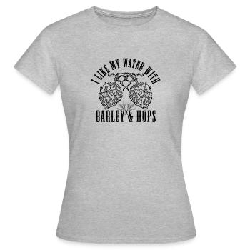 Beer hops malt gift - Women's T-Shirt - heather grey - Front - AI Model Female 172 dark (172cm)
