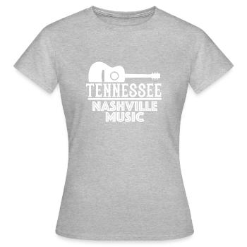Musique rock - T-shirt Femme - gris chiné - Devant - AI Model Female 172 dark (172cm)