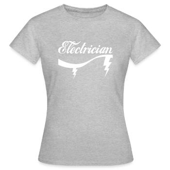 Électricien - T-shirt électricien - Électricien - T-shirt Femme - gris chiné - Devant - AI Model Female 172 dark (172cm)
