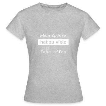 computer - Women's T-Shirt - heather grey - Front - AI Model Female 172 dark (172cm)