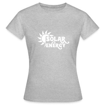 Énergie solaire - T-shirt Femme - gris chiné - Devant - AI Model Female 172 dark (172cm)