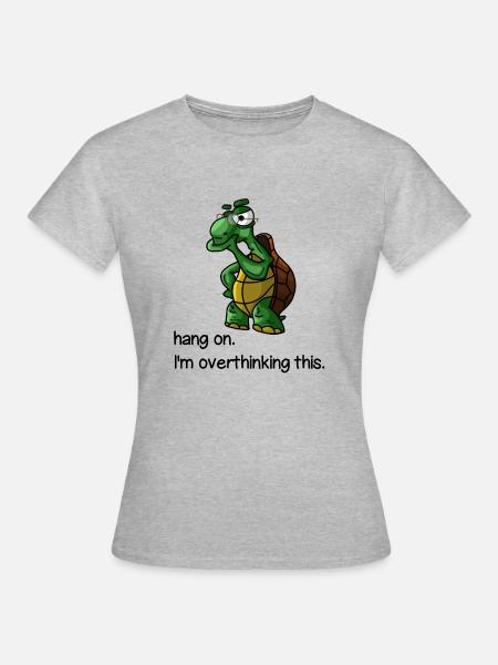Schildkröte - Frauen T-Shirt - Grau meliert