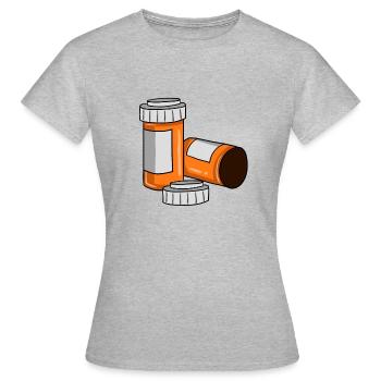 Medizin Apotheker Pille Tablette Geschenk - Frauen T-Shirt - Grau meliert - Vorne - AI Model Female 172 dark (172cm)