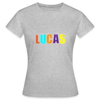 Lucas - T-shirt Femme - gris chiné - Devant - AI Model Female 172 dark (172cm)