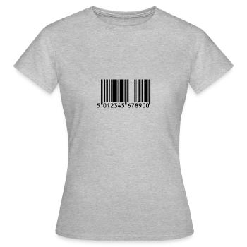 BARCODE - Frauen T-Shirt - Grau meliert - Vorne - AI Model Female 172 dark (172cm)