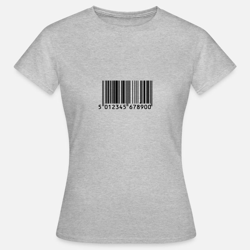 BARCODE - T-shirt Femme - gris chiné