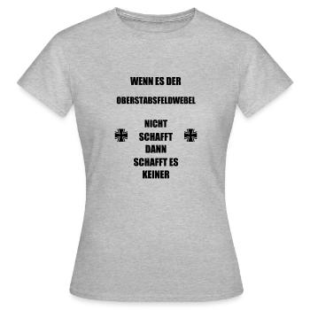 If it is not the Chief Staff Sergeant... s (0105) - Women's T-Shirt - heather grey - Front - AI Model Female 172 dark (172cm)
