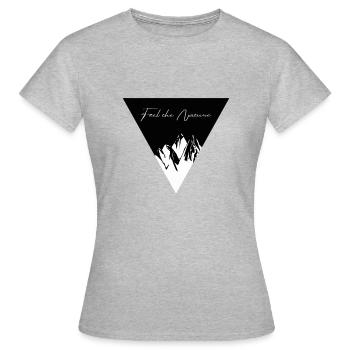 Feel the Nature - Feel the nature - Women's T-Shirt - heather grey - Front - AI Model Female 172 dark (172cm)