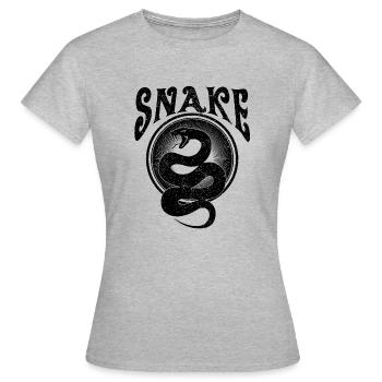 Serpent Serpent - T-shirt Femme - gris chiné - Devant - AI Model Female 172 dark (172cm)