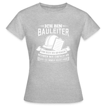Je suis un gestionnaire de site - T-shirt Femme - gris chiné - Devant - AI Model Female 172 dark (172cm)