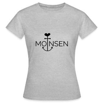 Mer Baltique mer plage - T-shirt Femme - gris chiné - Devant - AI Model Female 172 dark (172cm)