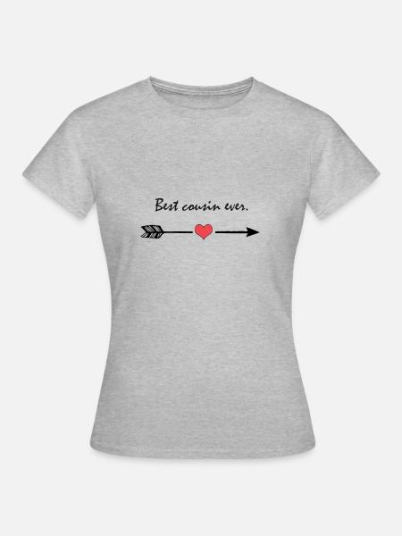 Cousin - Frauen T-Shirt - Grau meliert
