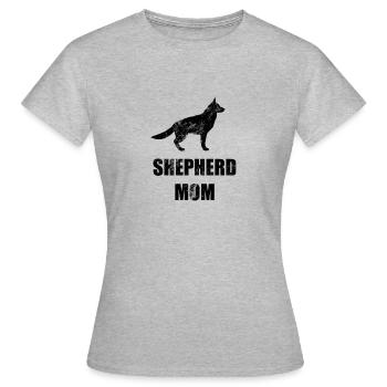 Maman de berger allemand - T-shirt Femme - gris chiné - Devant - AI Model Female 172 dark (172cm)