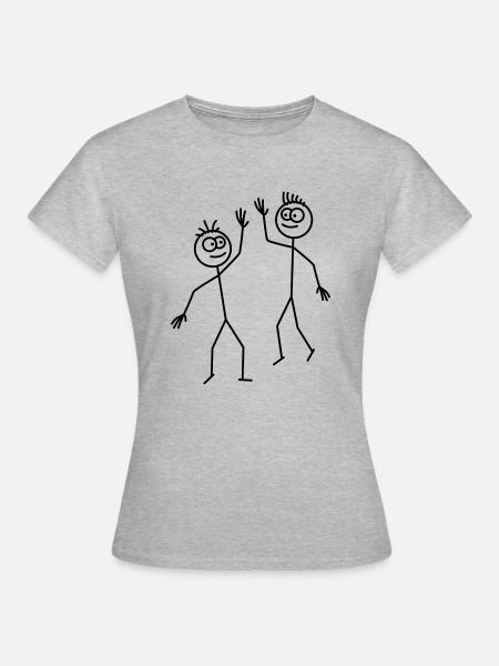 Friends - Frauen T-Shirt - Grau meliert