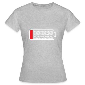 humeur - T-shirt Femme - gris chiné - Devant - AI Model Female 172 dark (172cm)