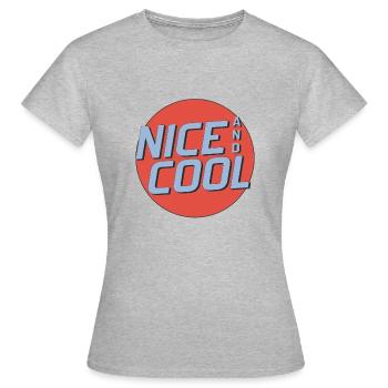 Sympa et cool - T-shirt Femme - gris chiné - Devant - AI Model Female 172 dark (172cm)