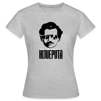 Hijueputa Lustiges Escobar Geschenk für kolumbianische Liebhaber - Frauen T-Shirt - Grau meliert - Vorne - AI Model Female 172 dark (172cm)