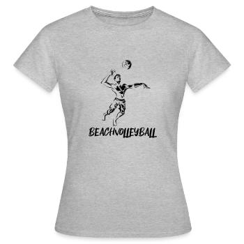 Beach volleyball - beach volleyball - volleyball - Women's T-Shirt - heather grey - Front - AI Model Female 172 dark (172cm)