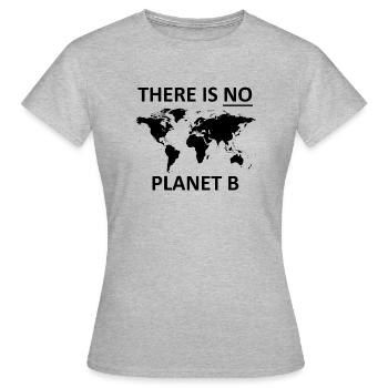 Il n'y a pas de planète B - T-shirt Femme - gris chiné - Devant - AI Model Female 172 dark (172cm)