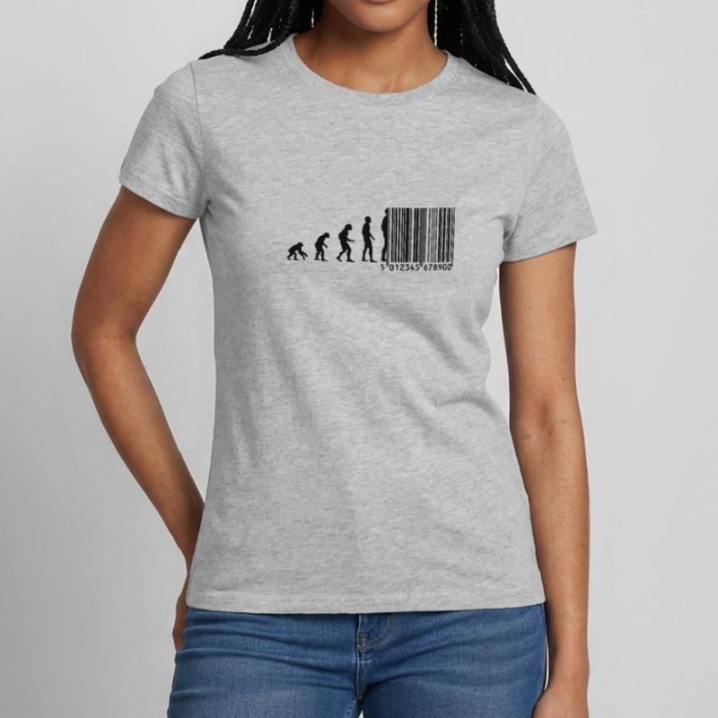 Evolution Barcode T-shirt Femme