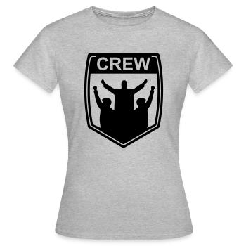 crew - T-shirt Femme - gris chiné - Devant - AI Model Female 172 dark (172cm)