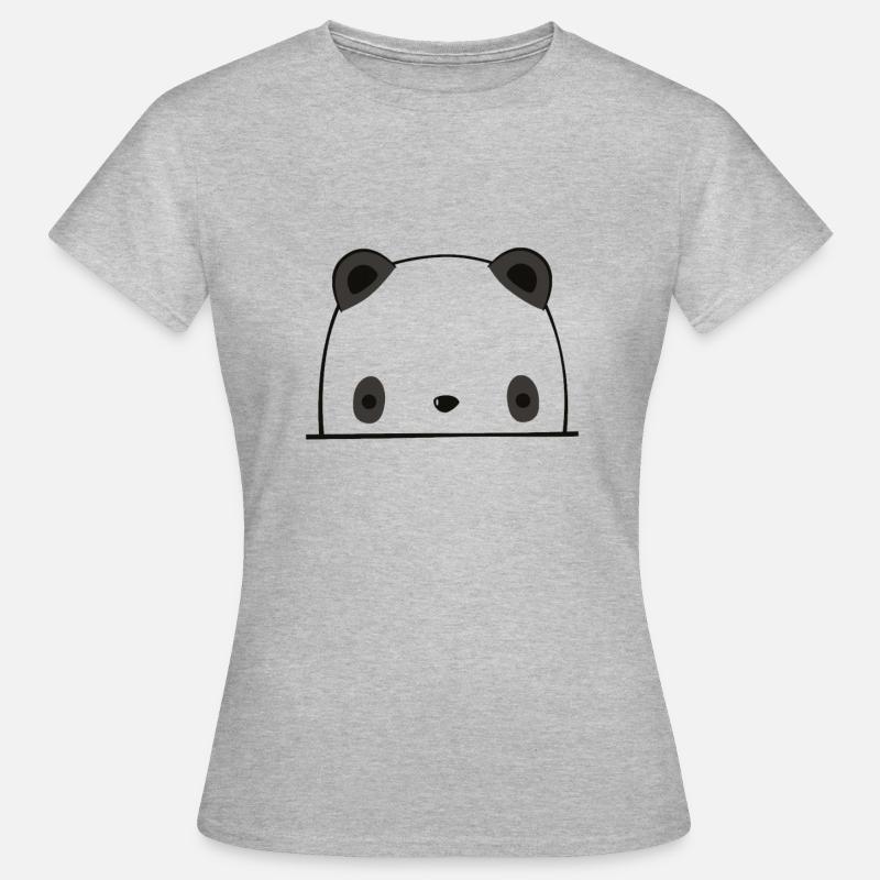 Panda - Women's T-Shirt - heather grey