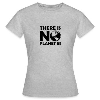 Il n'y a pas de planète B - T-shirt Femme - gris chiné - Devant - AI Model Female 172 dark (172cm)