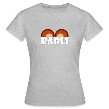 Kosename Bärli Geschenkidee - Frauen T-Shirt - Grau meliert - Vorne - AI Model Female 172 dark (172cm)