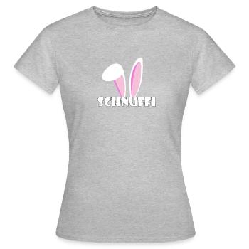 Kosename Schnuffi Geschenkidee - Frauen T-Shirt - Grau meliert - Vorne - AI Model Female 172 dark (172cm)