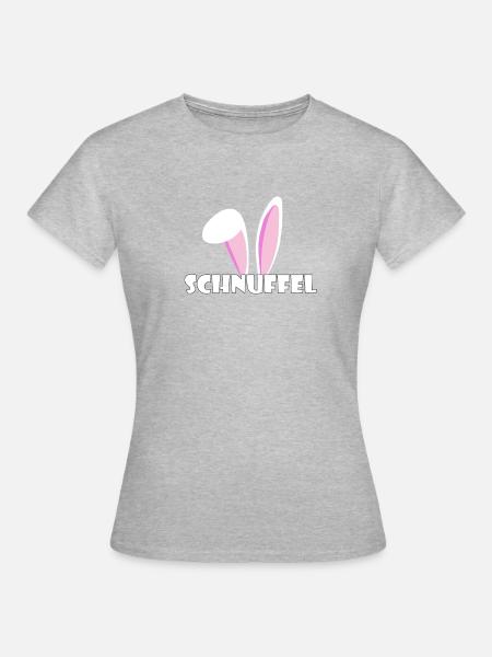 Kosename Schnuffel Geschenkidee - Frauen T-Shirt - Grau meliert
