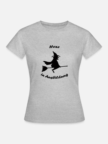 Hexe in Ausbildung - Frauen T-Shirt - Grau meliert
