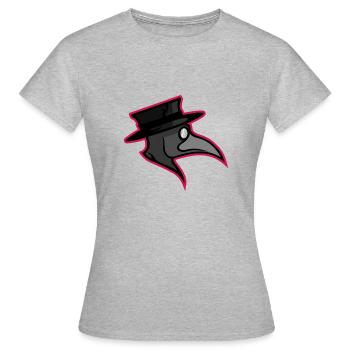 Pest Rabe Seuche Corona Covid 19 Geschenk lustig - Frauen T-Shirt - Grau meliert - Vorne - AI Model Female 172 dark (172cm)