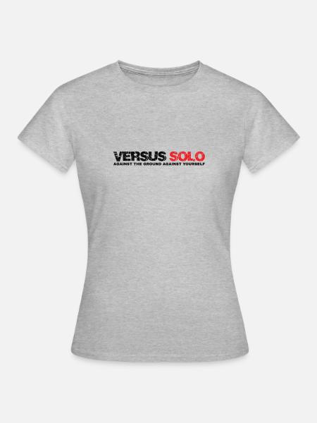 Versus Solo Shirt Weiss - Frauen T-Shirt - Grau meliert