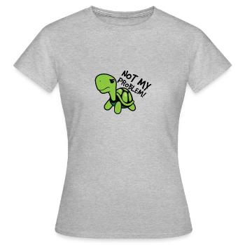 Pas mon problème - T-shirt Femme - gris chiné - Devant - AI Model Female 172 dark (172cm)