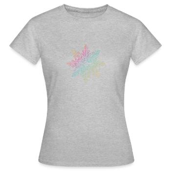 Snowflake Snow Flake Christmas Winter LGBT - Women's T-Shirt - heather grey - Front - AI Model Female 172 dark (172cm)