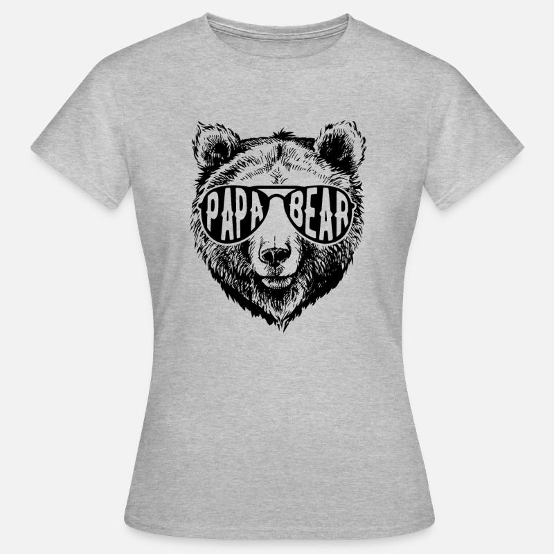 Orso papa - Maglietta da donna - grigio melange