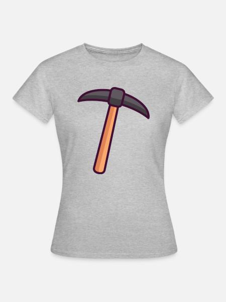 Spitzhacke - Frauen T-Shirt - Grau meliert