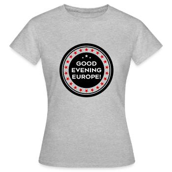 Eurovision Song Contest - Frauen T-Shirt - Grau meliert - Vorne - AI Model Female 172 dark (172cm)