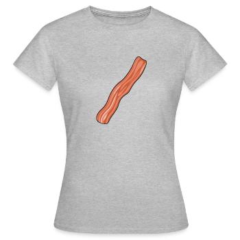 Bacon Bacon Breakfast - Women's T-Shirt - heather grey - Front - AI Model Female 172 dark (172cm)