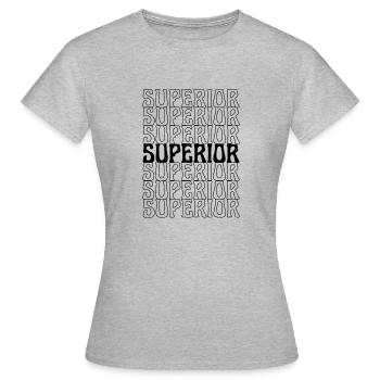 Boss Supérieur Leader - T-shirt Femme - gris chiné - Devant - AI Model Female 172 dark (172cm)