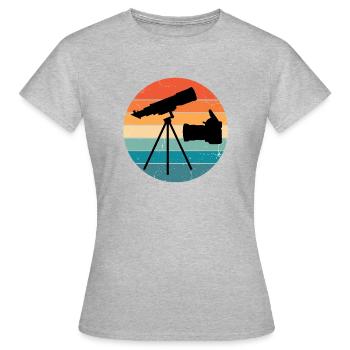 Neuheit Astrometrie Photometrie Astrologische - Frauen T-Shirt - Grau meliert - Vorne - AI Model Female 172 dark (172cm)