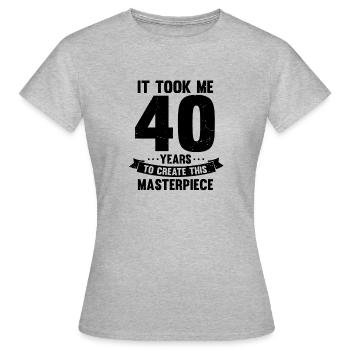 Urkomische Zelebrant Natal Birth Feast Party - Frauen T-Shirt - Grau meliert - Vorne - AI Model Female 172 dark (172cm)