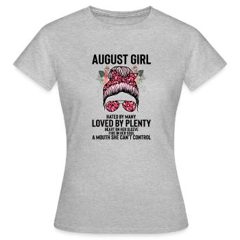 Hilarious Female Facial Expression Lady - Women's T-Shirt - heather grey - Front - AI Model Female 172 dark (172cm)