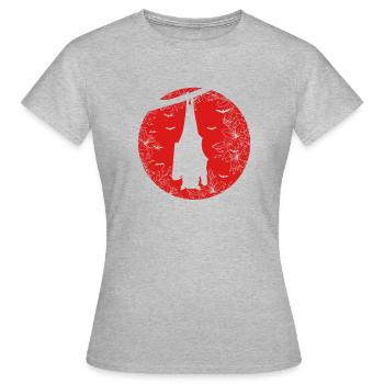 Neuheit Nächtliches Nachtleben Tiere Kreaturen - Frauen T-Shirt - Grau meliert - Vorne - AI Model Female 172 dark (172cm)