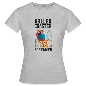 Roller Coaster Roller Coaster - Women's T-Shirt - heather grey - Front - AI Model Female 172 dark (172cm)