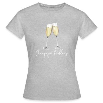 Problems - Women's T-Shirt - heather grey - Front - AI Model Female 172 dark (172cm)