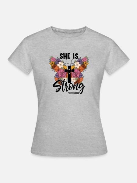 Église Religion Catholique Catholique Jésus-Christ - T-shirt Femme - gris chiné
