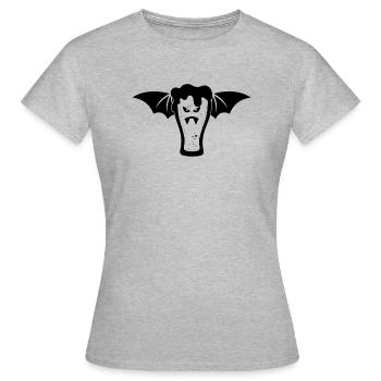 Halloween Vampire Beer Bat Wings - Women's T-Shirt - heather grey - Front - AI Model Female 172 dark (172cm)