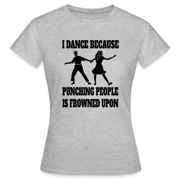 Dancing Sport Hobby Dancer Gift Dance Sport - Women's T-Shirt - heather grey - Front - AI Model Female 172 dark (172cm)