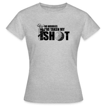 Hilarious Golfing Mockery Leisure Sarcasm - Women's T-Shirt - heather grey - Front - AI Model Female 172 dark (172cm)
